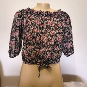 GUESS floral top size small